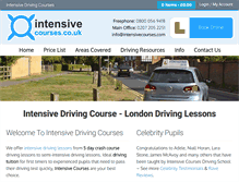 Tablet Screenshot of intensivecourses.co.uk